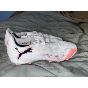Puma Soccer Cleats White Blue Red US Size 10 Model 106842-01‎